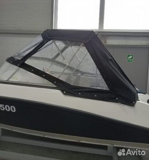 Тент ходовой на катер Гризли