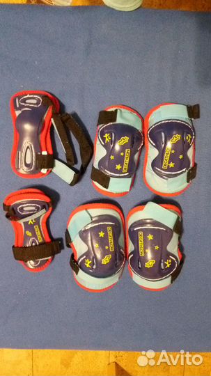 Дет. защитные налокотники и наколенники Decathlon