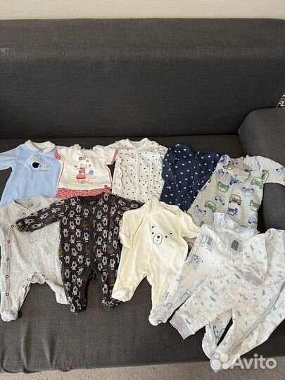 Вещи пакетом на мальчика 0-4 месяцев