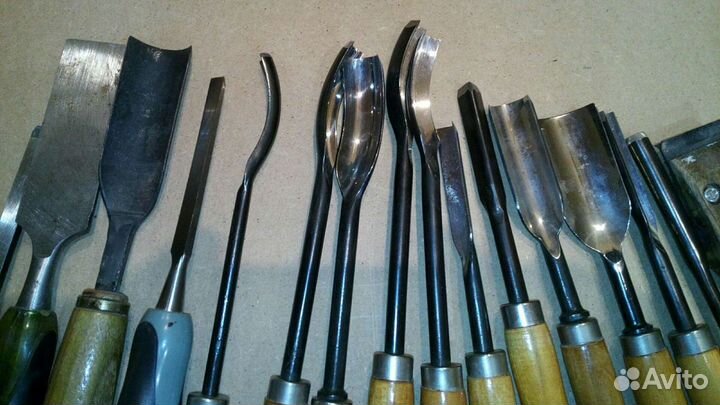 Резцы стамески по дереву и цикля