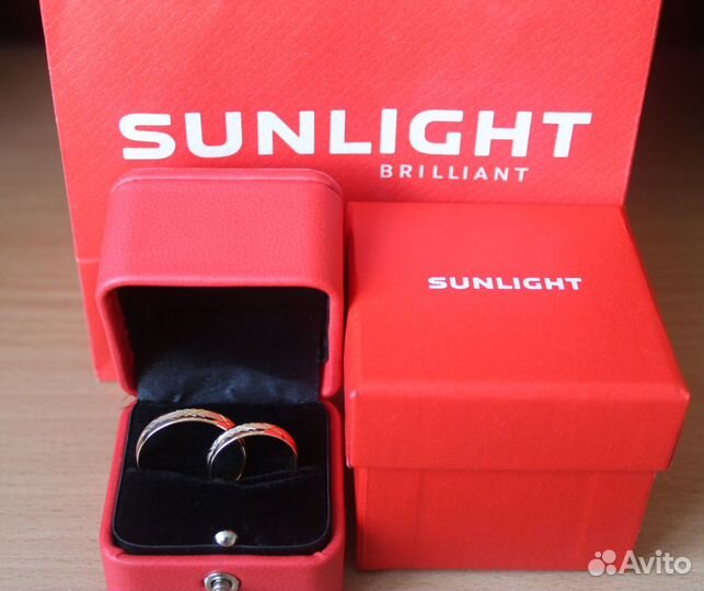 Золотые обручальные кольца (пара) торг