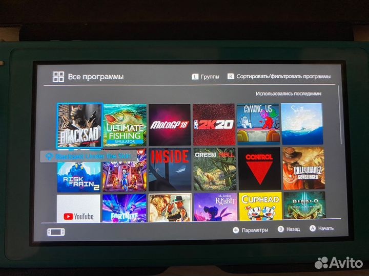 Nintendo switch lite с играми