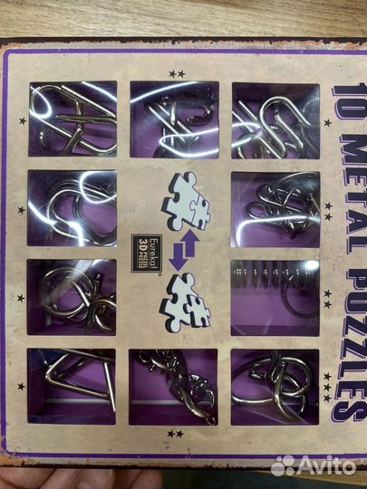 10 metal pazzles 10 металлических головоломок