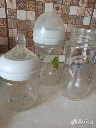 Бутылочки avent стекло
