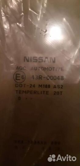 Стекло заднее правое Nissan Juke