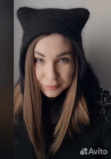 Шапка чепчик с ушками