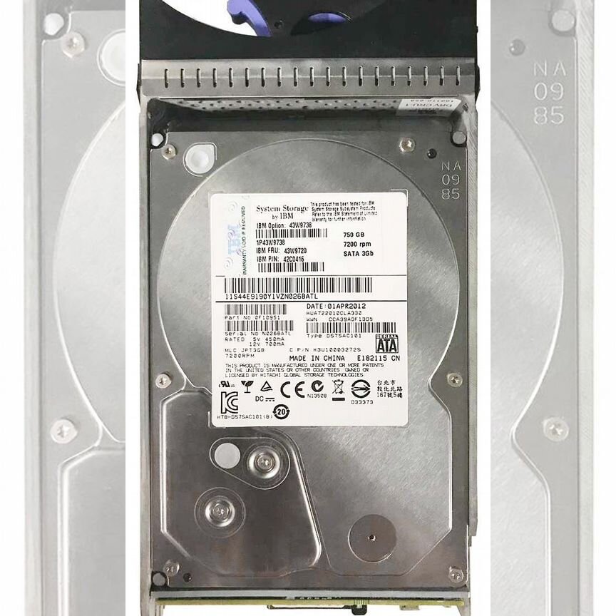 [43W9720] Жесткий Диск Ibm 750gb 3.5 Sata 43w9720