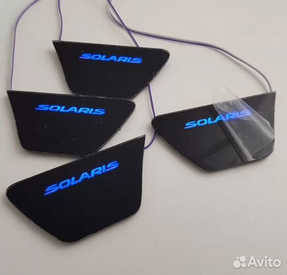 Led Подсветка дверных ручек Hyundai Solaris 2