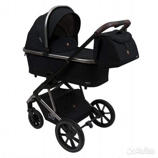 Коляска sweet baby ricci black 2в1