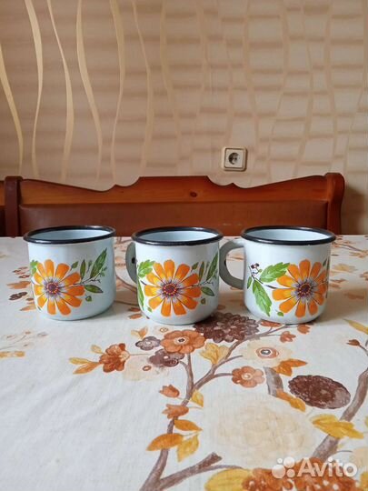 Кружка эмалированная новая