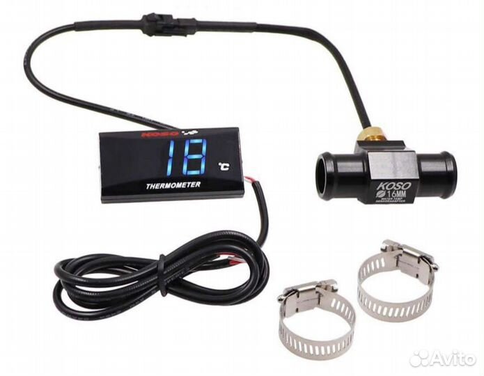 Датчик температуры Koso с адаптером 16, 18, 22 мм