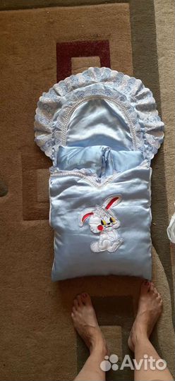 Конверт для новорожденного для выписки из роддома