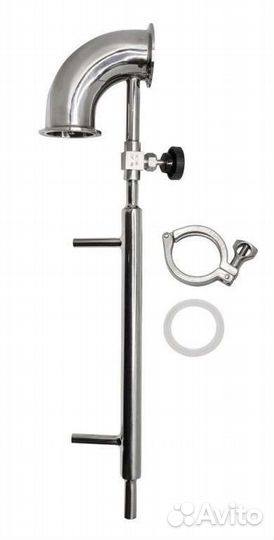 Узел отбора по жидкости 1.5 дюйма в отводе 90