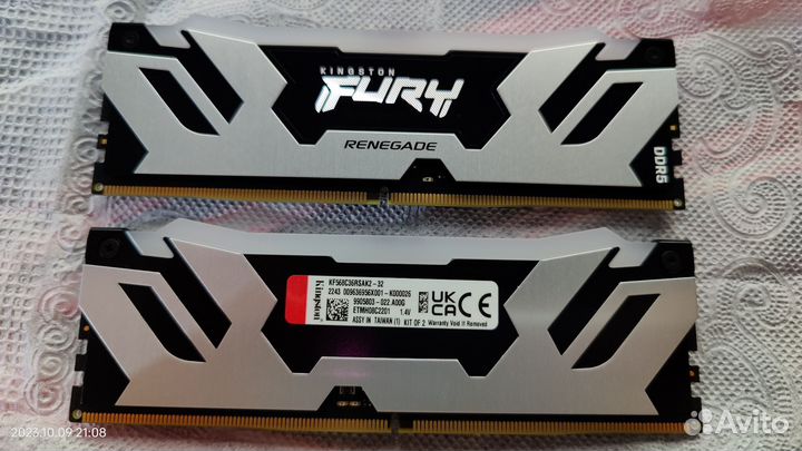 Ddr5 kingston fury renegade silver RGB