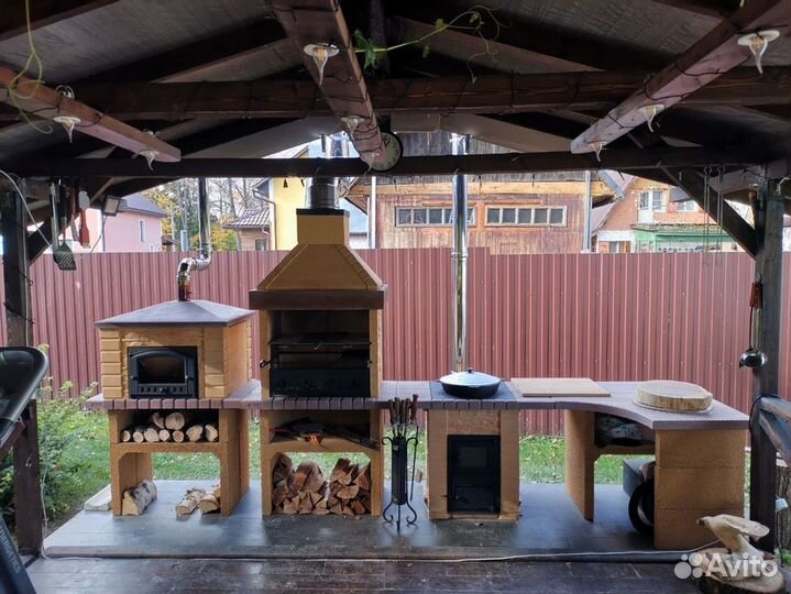Печь для комплекса барбекю