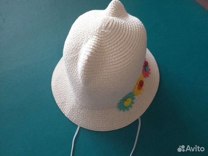 Шляпка для девочки на 3- 4 годика и кукла
