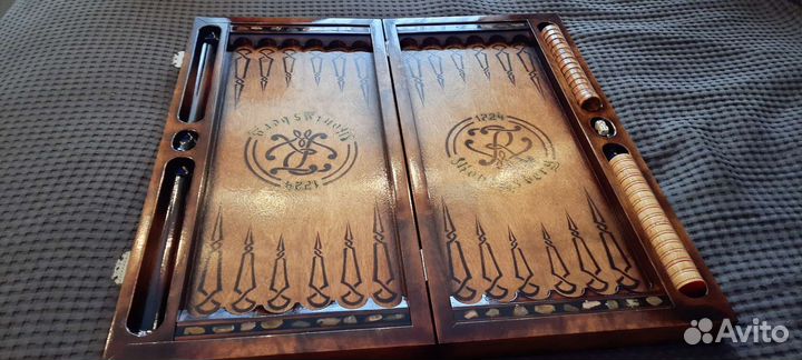 Нарды из дерева и янтаря (Konigsberg)