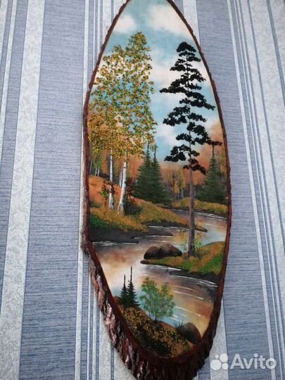 Картина панно из дерева