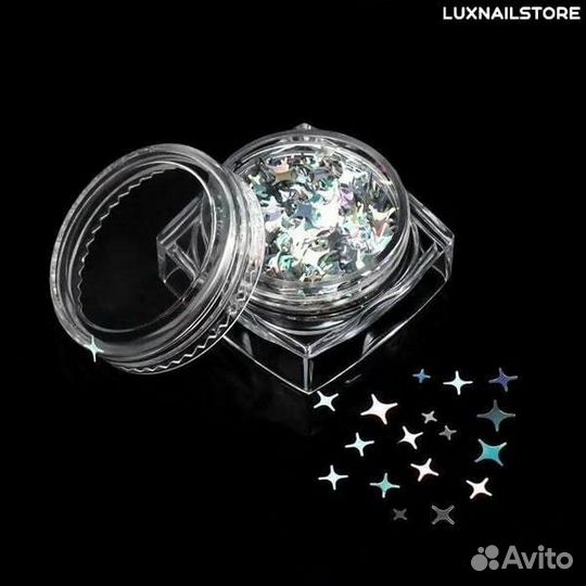 Дизайн для ногтей звездочки