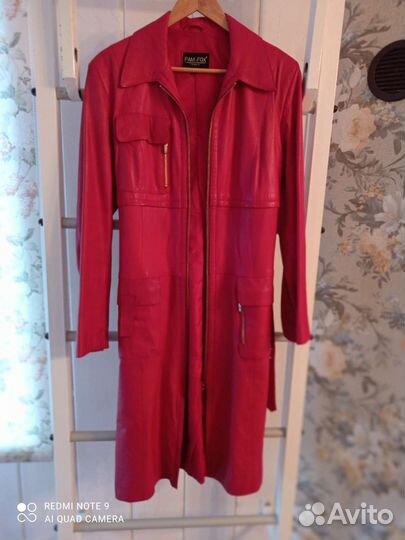 Кожаный плащ женский натуральная кожа