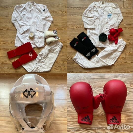 Кимоно перчатки шлем защита для каратэ