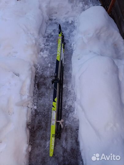 Лыжи беговые, палки, ботинки. Лыжный комплект 180