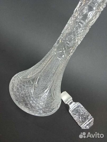 Графин хрустальный с серебром