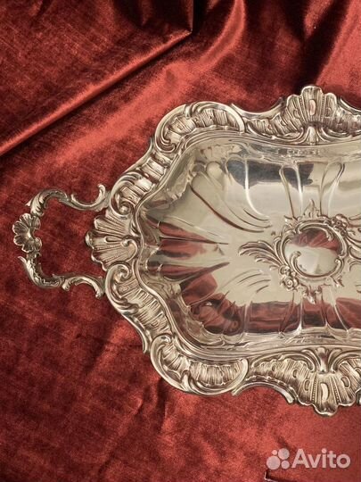 Поднос серебрение