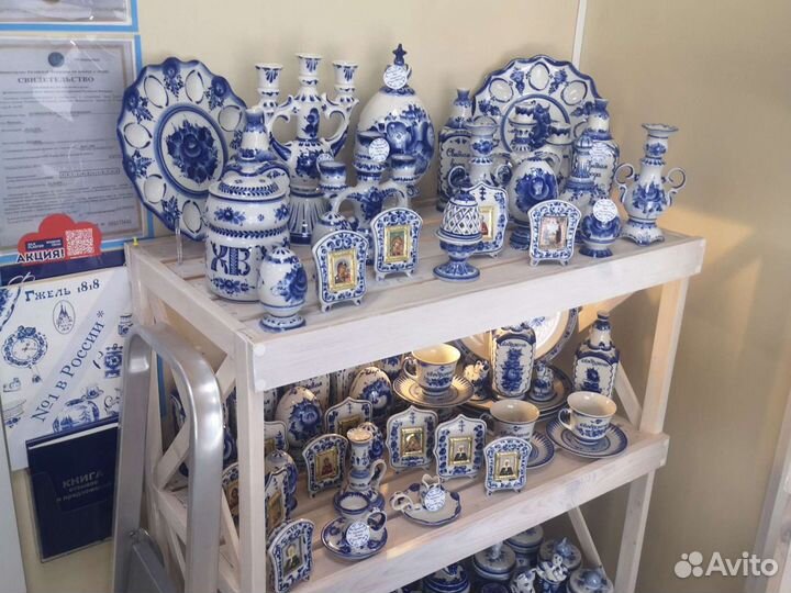 Заварочный чайник гжель