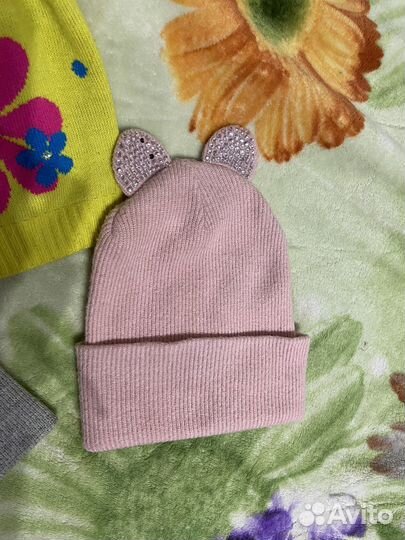 Шапка вязаная для девочки 50 52