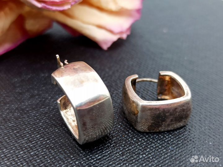 Серебряные серьги - Винтаж