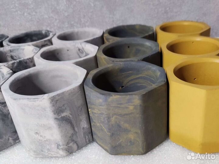 Подсвечники из гипса ручной работы