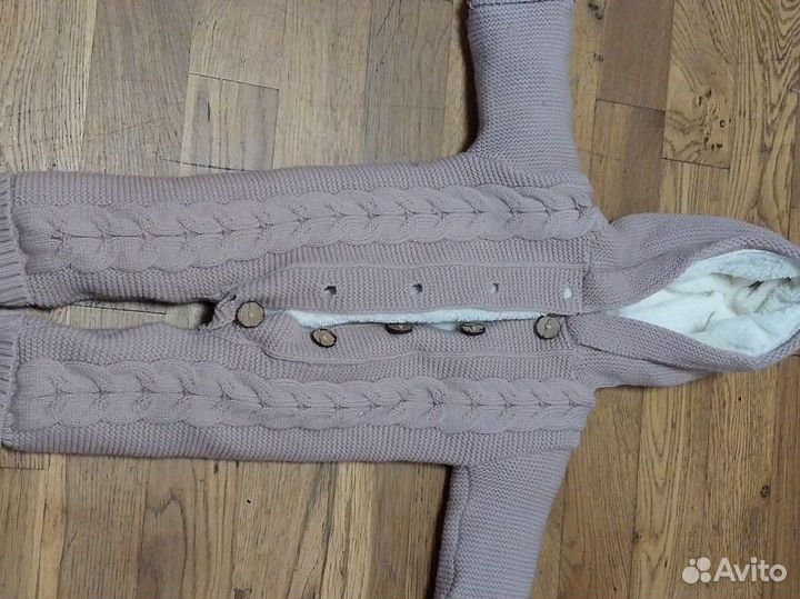 Комбинезон вязанный на меху