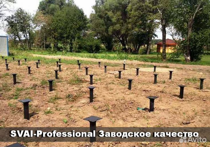 Винтовые сваи, монтаж свай