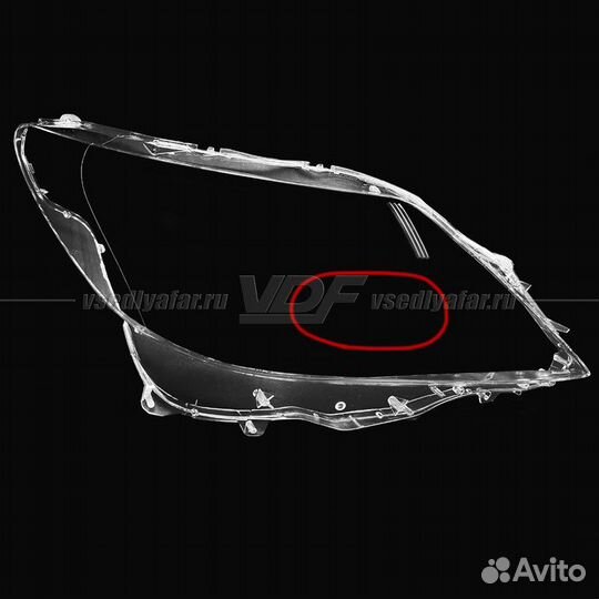 Уцененное стекло для фары Lexus LS 4 (XF40) 2009-2
