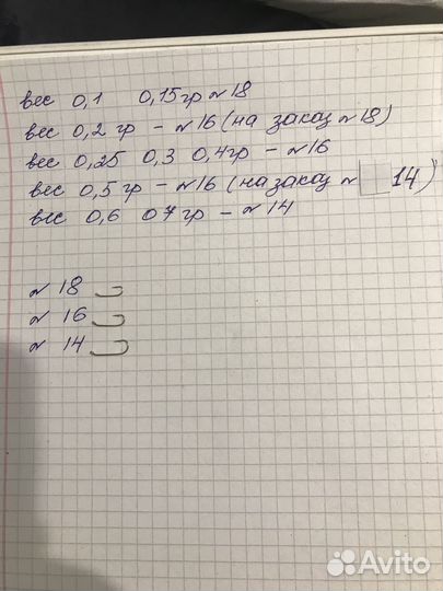 Мормышки свинцовые от 0.1гр. до 0.7 гр