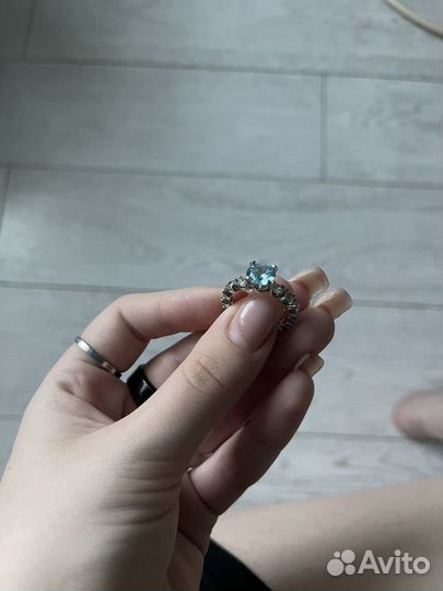 Серебряное кольцо женское 17.5