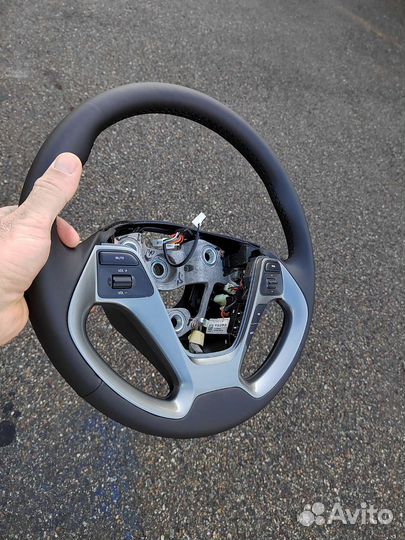 Руль на kia rio 3 кожа эко
