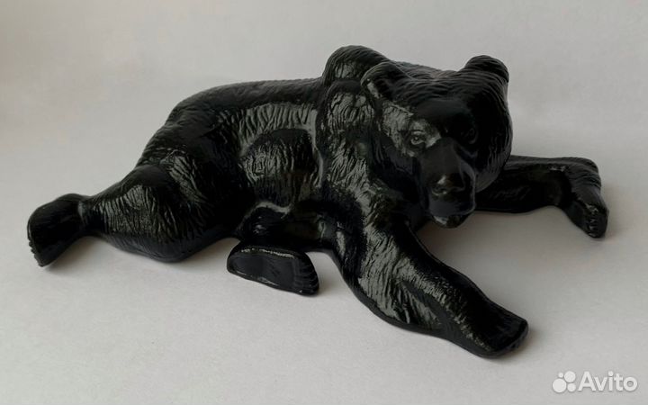 Каслинское литье. Медведица (пресс-папье). СССР