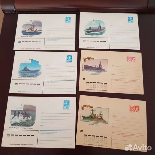 Коллекция конвертов корабли