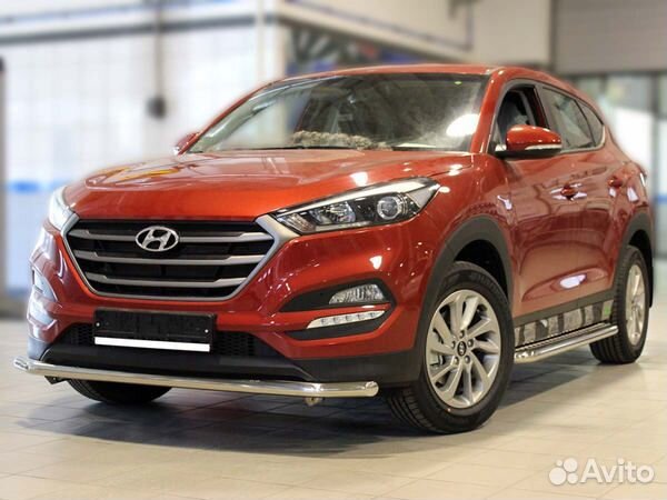 Защита переднего бампера Hyundai Tucson (2018-2