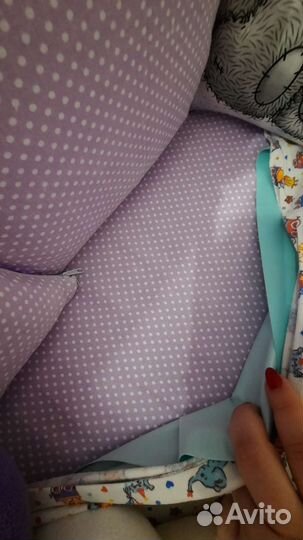 Бортики в детскую кроватку 8 подушек