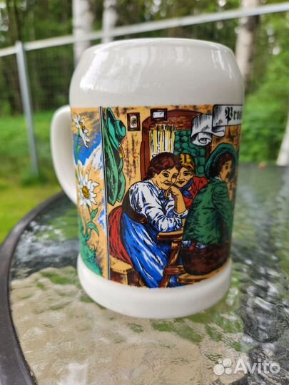 Керамическая пивная кружка