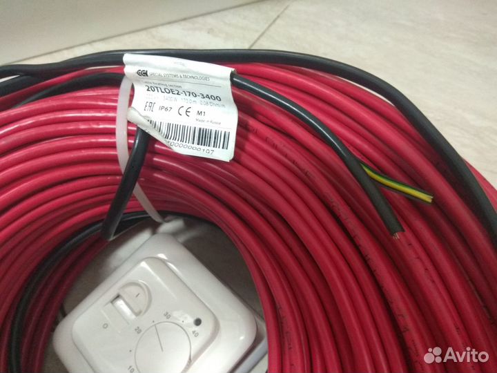 Бюджетный теплый пол, кабельный в бухтах 170\200м