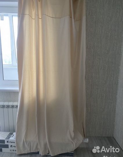 Портьера штора бежевые новые 2,6м