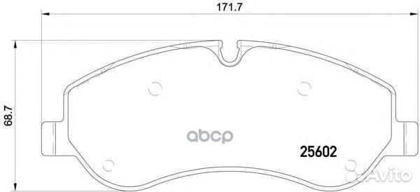 Колодки торм.пер. P24152 Brembo