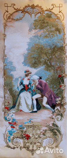 Гобелены с дамами, кавалерами, галантными сценами