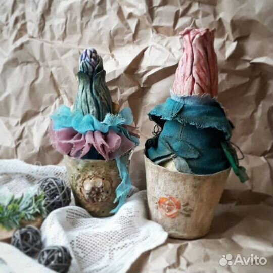 Интерьерные куклы-цветы