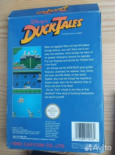 Картридж NES Duck Tales. PAL