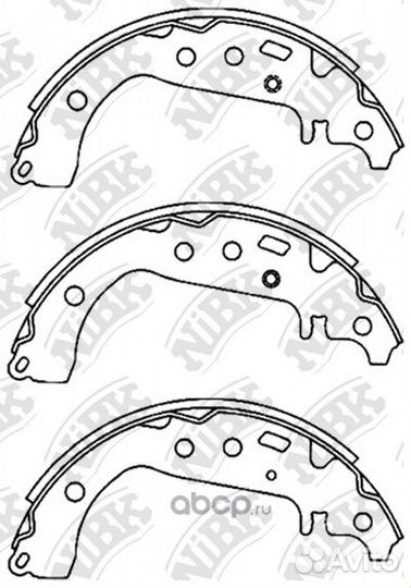Колодки тормозные барабанные